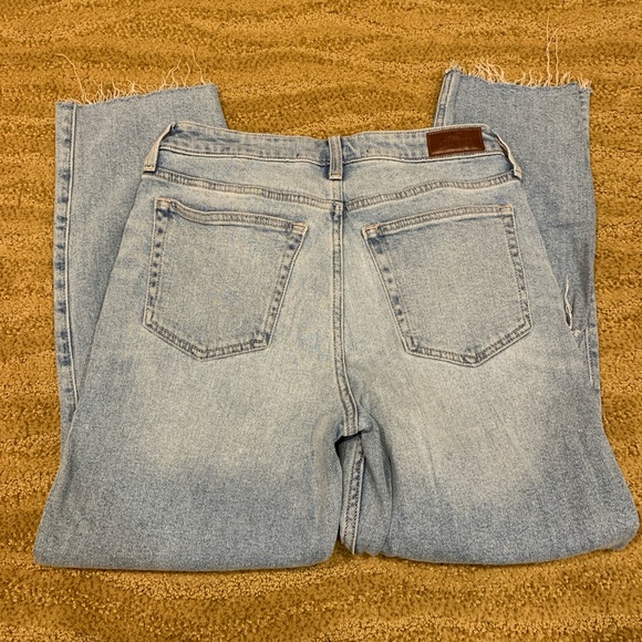 Hollister Womens Jeans 7R 28x27 Blue Ultra High Rise Vintage Straight Distressed - Picture 7 of 11